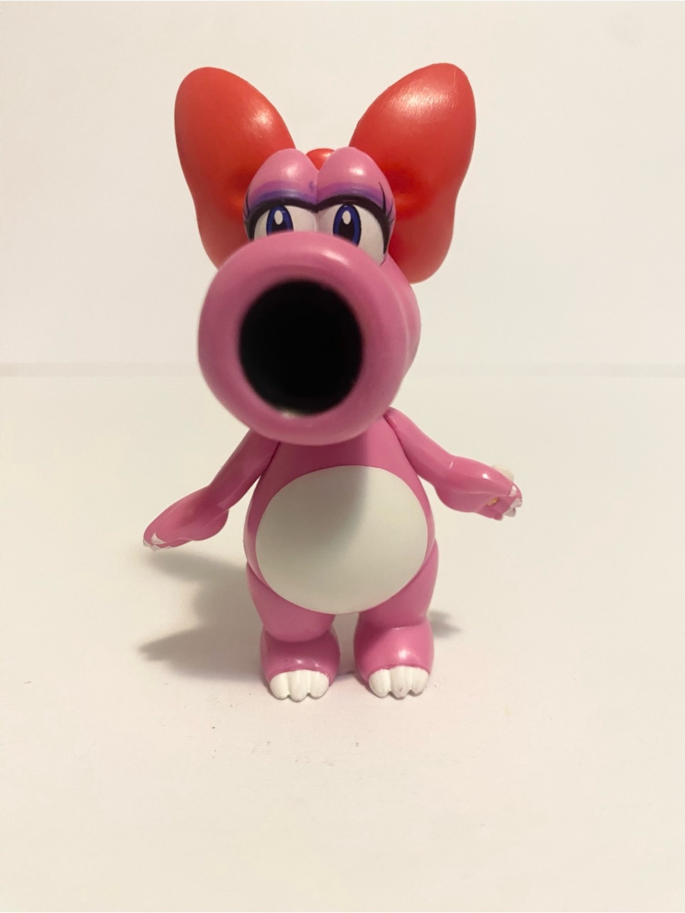 World of Nintendo Super Mario Birdo Pink Dinosaur Figure 3” JAKKS Pacific Toy